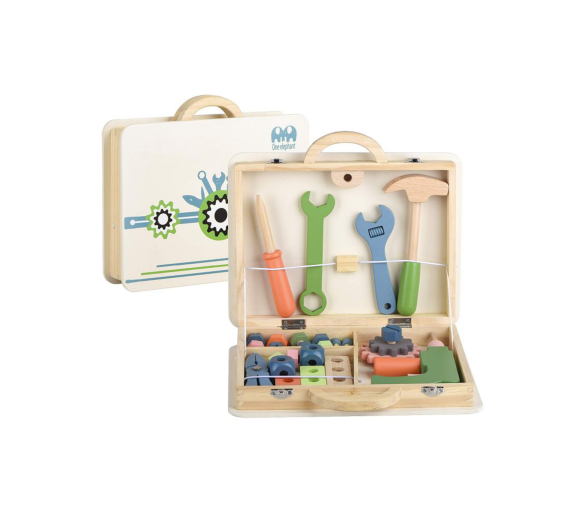 Aga4Kids Dřevěný kufřík s nářadím 2DZ011