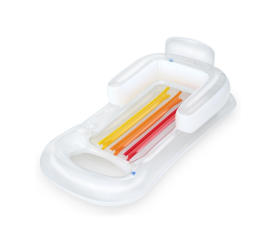 Bestway 43028 Nafukovací lehátko s opěradlem Transparentní