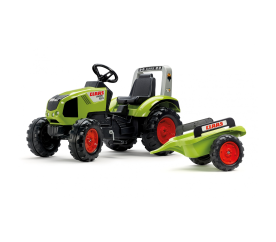 Falk Šlapací traktor CLAAS AXOS 330 1011AB s vlečkou