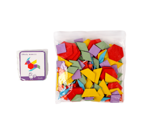 Aga Dřevěná skládačka geometrické tvary