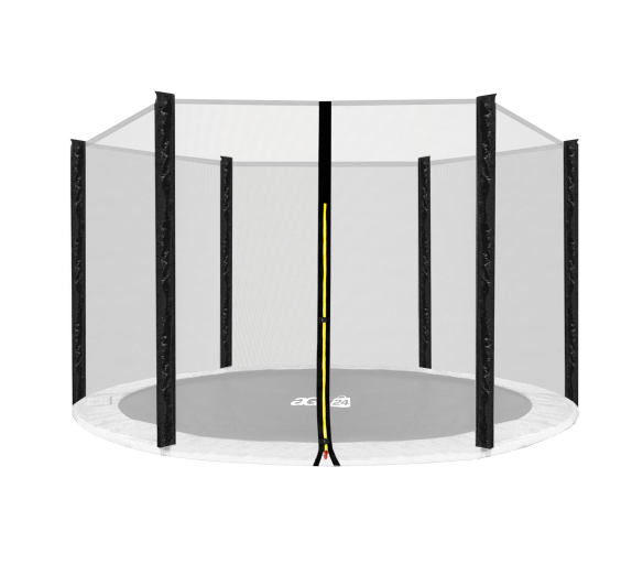 Aga Ochranná síť 460 cm na 6 tyčí Černá síť / Černá