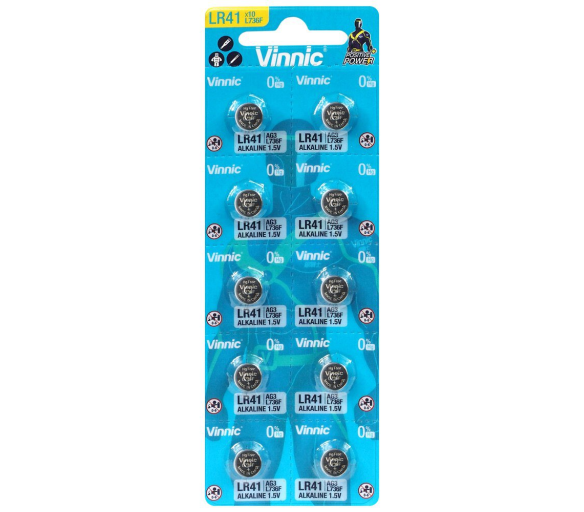 Aga Vinnic LR41 LR736 knoflíková baterie 10ks