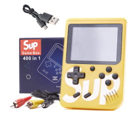 Aga Přenosná konzole Game Box 400 her žlutá