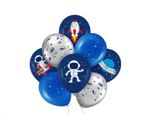 Aga4Kids Latexové balónky Kosmos 30 cm 8 ks