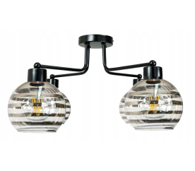 Závěsná lampa DRON 4xE27 - SKLENĚNÁ KOULE