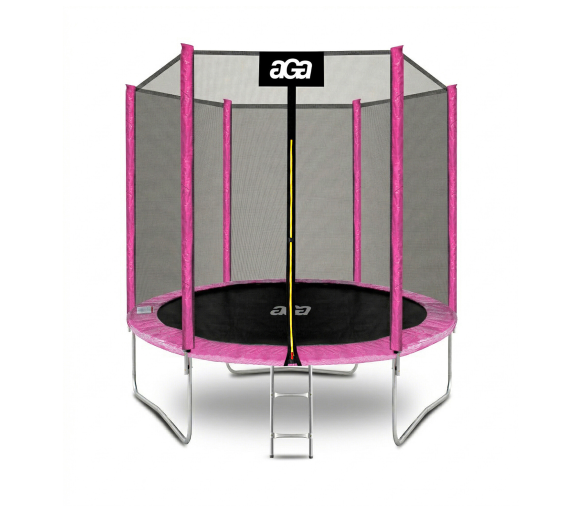 Aga SPORT TOP Trampolína 180 cm Růžová + ochranná síť