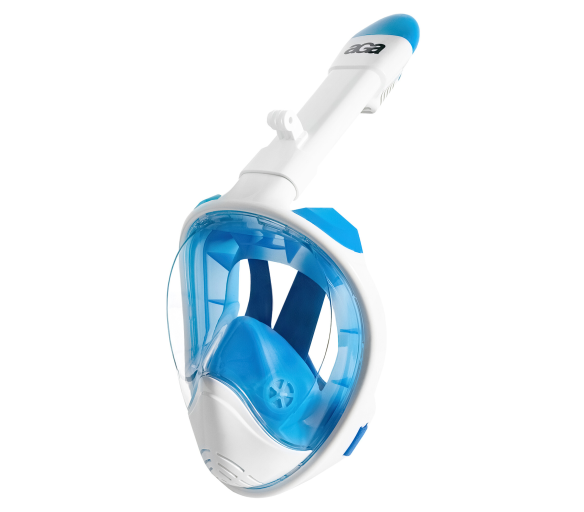 Aga Celoobličejová šnorchlovací maska L/XL Bílá/Modrá
