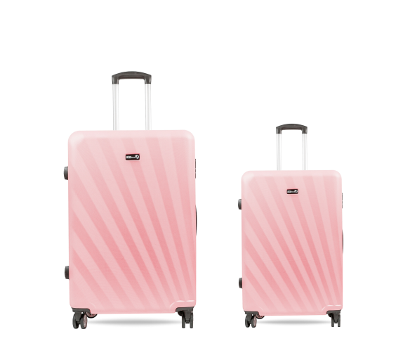 Aga Travel Sada cestovních kufrů S+M CZ195 Růžová