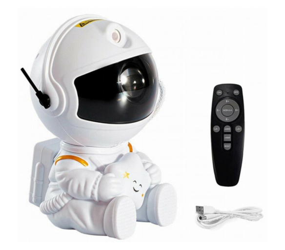 Aga Hvězdný projektor sedící astronaut s dálkovým ovládáním