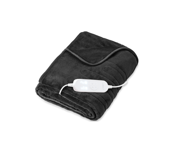 Tresko Elektrická vyhřívaná deka 160x120cm Tmavě šedá