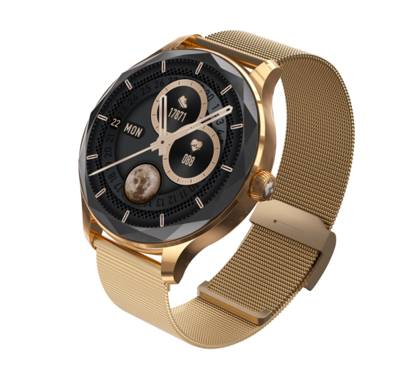 Garett Viva Gold Chytré hodinky s ocelovým řemínkem