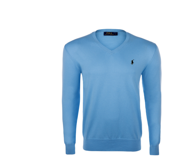 Ralph Lauren Svetr V-NECK SWEATER Turquoise (black)