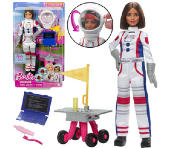Mattel Barbie Můžeš být čímkoli panenka ASTRONAUTKA + doplňky ZA6051 univerzální