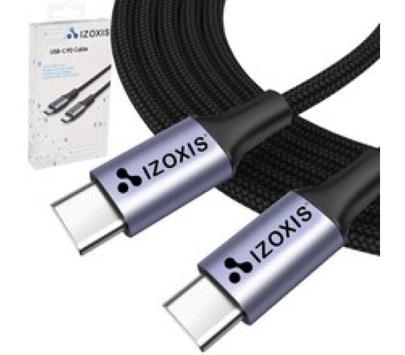 Kabel USB Typ-C PD, 2m černý Izoxis 18927