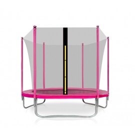 Aga SPORT FIT Trampolína 180 cm Pink + vnitřní ochranná síť