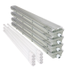 4x svítidlo + 8x LED trubice - T8 - 120cm - 18W - neutrální bílá - SADA
