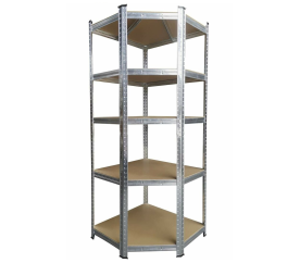 Kynast Rohový kovový regál 180x70x40 cm 5 polic