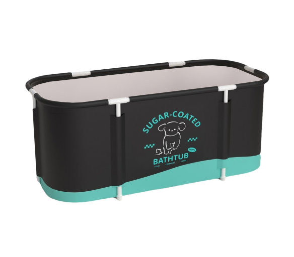 Aga Skládací přenosná vana 120x60x60 cm Černá