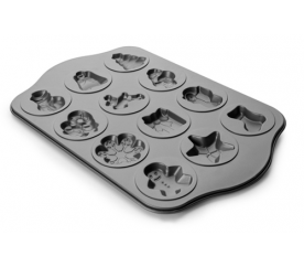 Plech na pečení cukroví 12 vánočních motivů Ibili - Ibili