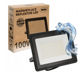 LED reflektor 100W IP65 studená bílá