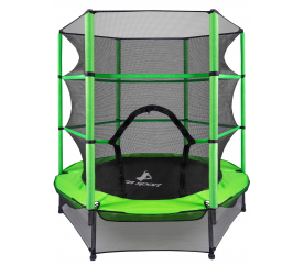 Aga Dětská trampolína 140 cm Light Green + ochranná síť