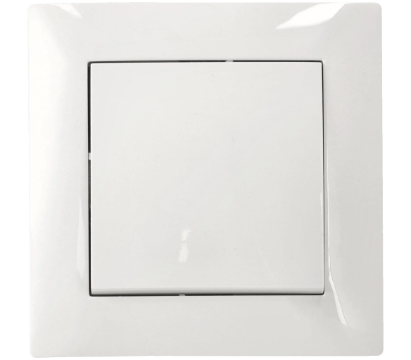 Jednopólový vypínač pod omítku, bílý