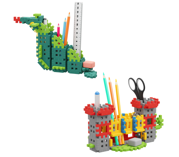 Marioinex MINI WAFFLE Organizéry na stůl dobrodružství 140 ks