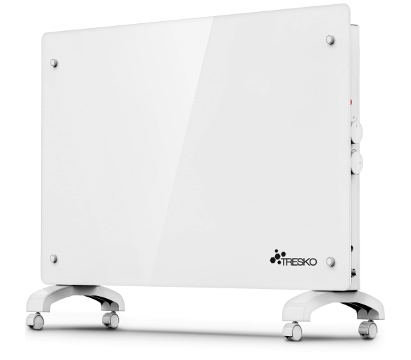 Tresko Skleněný konvektor 2000 W GPH-20 Bílý