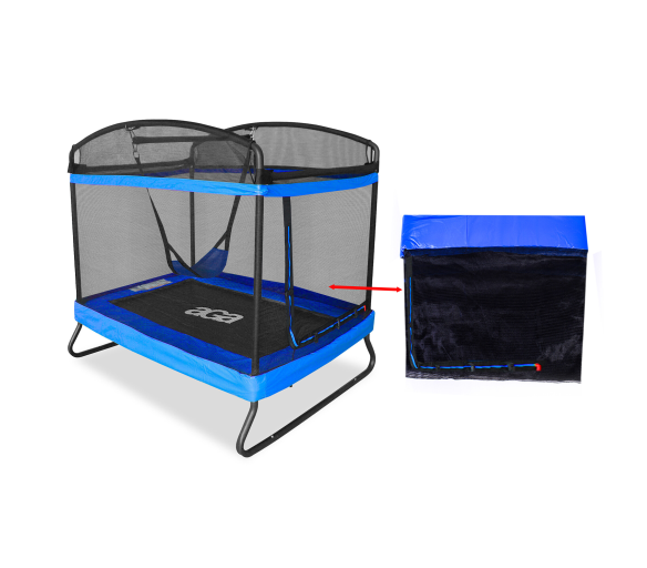 Aga Ochranná síť na obdélníkovou trampolínu 122x183 cm Modrá