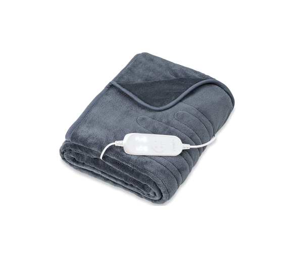 Tresko Elektrická vyhřívaná deka 160x120cm Šedá