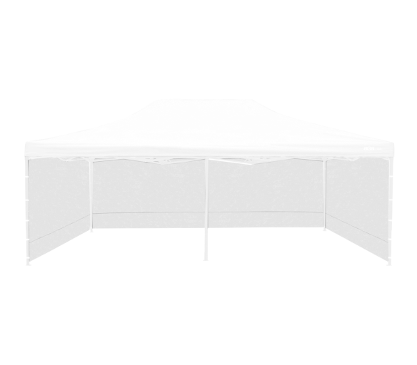 Aga Bočnice k prodejnímu stánku 3x6m Bílá