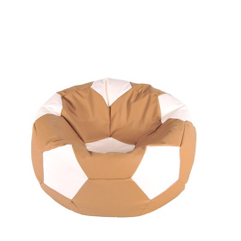 Aga Sedací pytel BALL XXXL Bílá - Hnědá