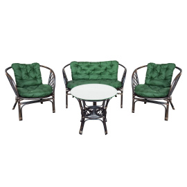 Aga Ratanová sestava Bahama Tmavě hnědá/Zelená