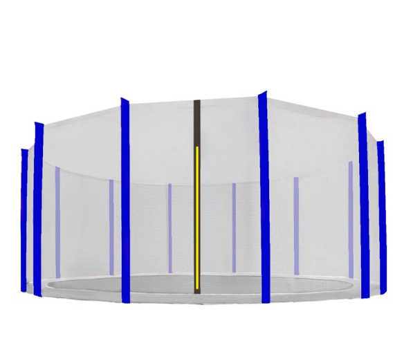 Aga Ochranná síť 460 cm na 12 tyčí Black net / Blue