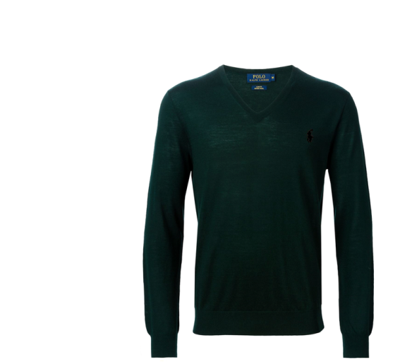 Ralph Lauren Svetr V-NECK SWEATER Cruise Lime