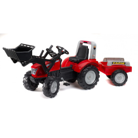 Falk Šlapací traktor MAC CORMICK X.7 3020AM + vlečka
