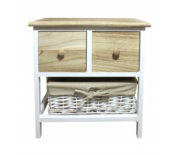 Aga Komoda s 3 zásuvkami Přírodní hnědá