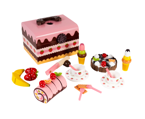 Aga4Kids Kufřík s dřevěnými sladkostmi