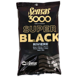 Sensas Krmítková směs 3000 Super Black River 1kg