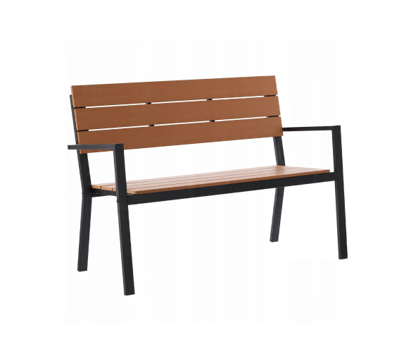 Aga Zahradní lavice 118x54x77 Hnědá