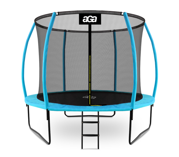 Aga SPORT EXCLUSIVE Trampolína 305 cm Světle modrá + ochranná síť + žebřík