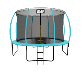 Aga SPORT EXCLUSIVE Trampolína 366 cm Světle modrá + ochranná síť + žebřík 
