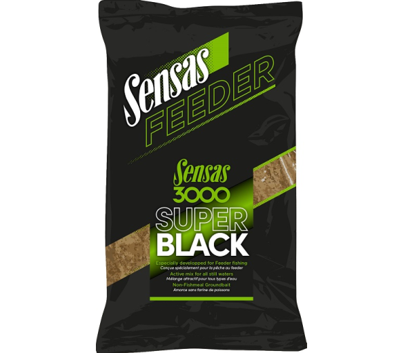 Sensas Krmítková směs 3000 Feeder Super Black 1kg